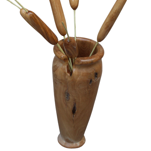 Vase en Bois d’Olivier – Élégance Naturelle